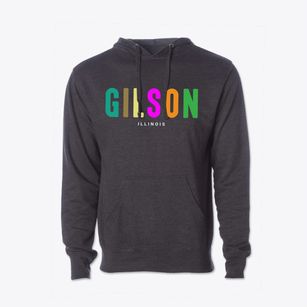 Gilson Illinois Color Pop Cotton Hoodie Sweatshirt