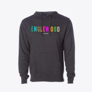Englewood Florida Color Pop Cotton Hoodie Sweatshirt