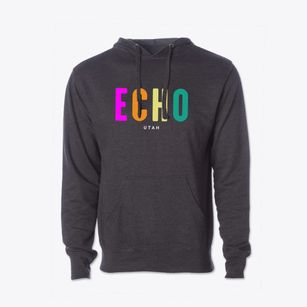 Echo Utah Color Pop Cotton Hoodie Sweatshirt