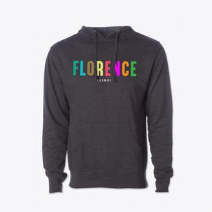 Florence Illinois Color Pop Cotton Hoodie Sweatshirt
