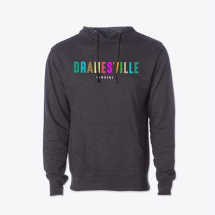 Dranesville Virginia Color Pop Cotton Hoodie Sweatshirt
