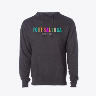 Fort Salonga New York Color Pop Cotton Hoodie Sweatshirt