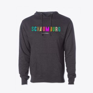 Schaumburg Illinois Color Pop Cotton Hoodie Sweatshirt