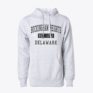 Buckingham Heights Delaware Classic Established Cotton Hoodie Sweatshirt