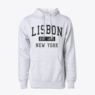 Lisbon New York Classic Established Cotton Hoodie Sweatshirt
