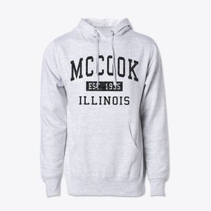 Mccook Illinois Classic Established Cotton Hoodie Sweatshirt