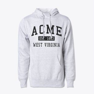 Acme West Virginia Classic Established Cotton Hoodie Sweatshirt