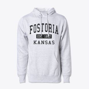 Fostoria Kansas Classic Established Cotton Hoodie Sweatshirt