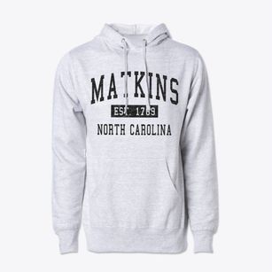 Matkins North Carolina Classic Established Cotton Hoodie Sweatshirt