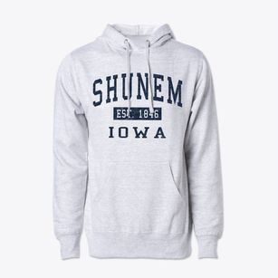Shunem Iowa Classic Established Cotton Hoodie Sweatshirt