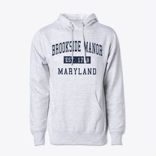 Brookside Manor Maryland Classic Established Cotton Hoodie Sweatshirt