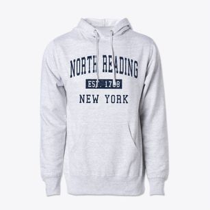 North Reading New York Classic Established Cotton Hoodie Sweatshirt