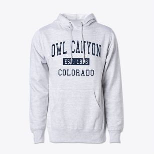 Owl Canyon Colorado Classic Established Cotton Hoodie Sweatshirt