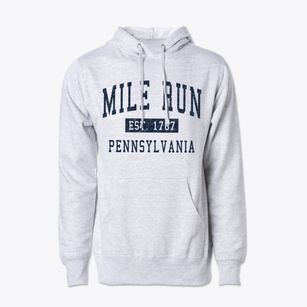 Mile Run Pennsylvania Classic Established Cotton Hoodie Sweatshirt