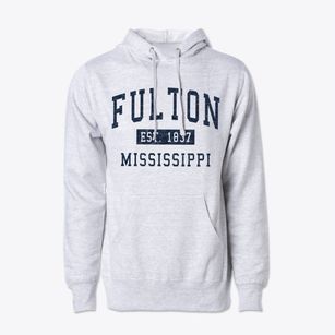 Fulton Mississippi Classic Established Cotton Hoodie Sweatshirt