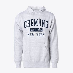 Chemung New York Classic Established Cotton Hoodie Sweatshirt