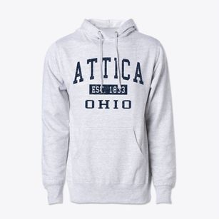 Attica Ohio Classic Established Cotton Hoodie Sweatshirt