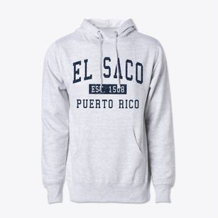 El Saco Puerto Rico Classic Established Cotton Hoodie Sweatshirt