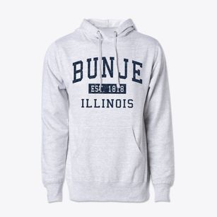 Bunje Illinois Classic Established Cotton Hoodie Sweatshirt