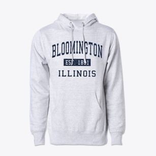 Bloomington Illinois Classic Established Cotton Hoodie Sweatshirt