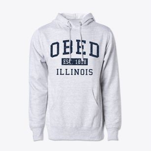 Obed Illinois Classic Established Cotton Hoodie Sweatshirt