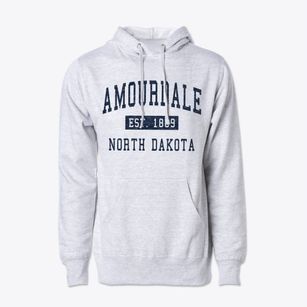 Amourdale North Dakota Classic Established Cotton Hoodie Sweatshirt