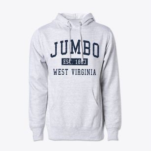 Jumbo West Virginia Classic Established Cotton Hoodie Sweatshirt