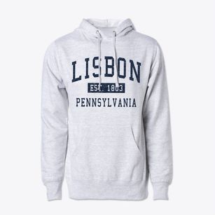 Lisbon Pennsylvania Classic Established Cotton Hoodie Sweatshirt