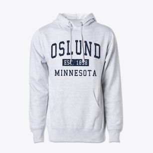 Oslund Minnesota Classic Established Cotton Hoodie Sweatshirt
