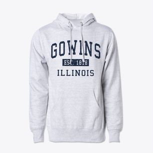 Gowins Illinois Classic Established Cotton Hoodie Sweatshirt