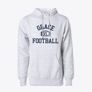 Grace Christian School Classic Football Cotton Hoodie Sweatshirt