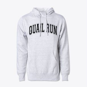 Quail Run Elementary School Varsity Arch Cotton Hoodie Sweatshirt