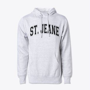 St Jean Baptiste Parish Varsity Arch Cotton Hoodie Sweatshirt