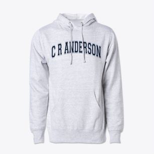 C R Anderson Alternative School Varsity Arch Cotton Hoodie Sweatshirt