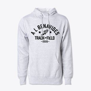 A L Benavides Elementary School Track and Field Cotton Hoodie Sweatshirt