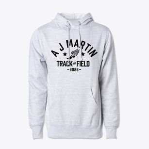 A J Martin Elementary School Track and Field Cotton Hoodie Sweatshirt