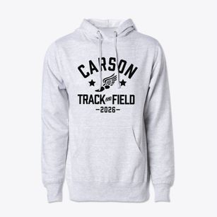 Carson Elementary School Track and Field Cotton Hoodie Sweatshirt