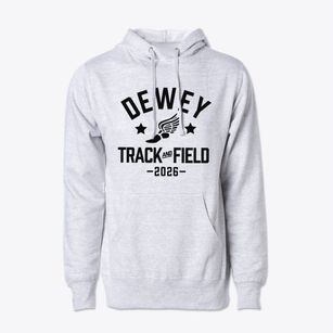 Dewey Elementary School Track and Field Cotton Hoodie Sweatshirt