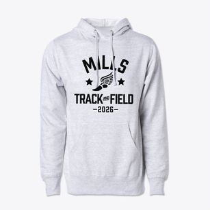 Mills Elementary School Track and Field Cotton Hoodie Sweatshirt
