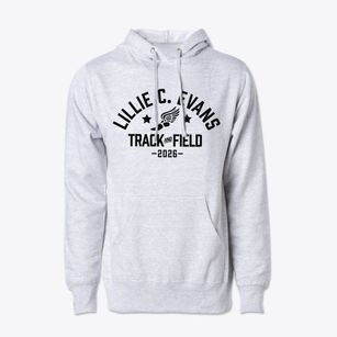 Lillie C. Evans K-8 Center Track and Field Cotton Hoodie Sweatshirt