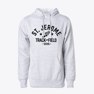 Saint Jerome School Track and Field Cotton Hoodie Sweatshirt