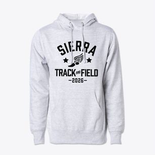 Sierra Middle School Track and Field Cotton Hoodie Sweatshirt