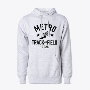 Metro Baptist School Track and Field Cotton Hoodie Sweatshirt