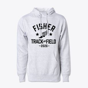 Fisher Elementary School Track and Field Cotton Hoodie Sweatshirt
