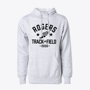 Rogers High School Track and Field Cotton Hoodie Sweatshirt