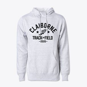 Claiborne High School Track and Field Cotton Hoodie Sweatshirt