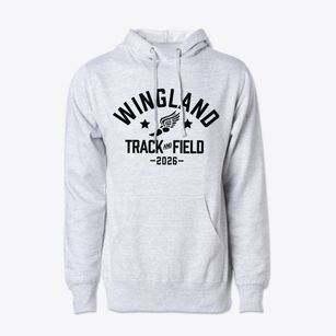 Wingland Elementary School Track and Field Cotton Hoodie Sweatshirt