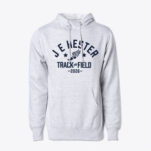 J E Hester Primary School Track and Field Cotton Hoodie Sweatshirt