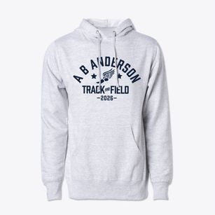 A B Anderson Elementary School Track and Field Cotton Hoodie Sweatshirt