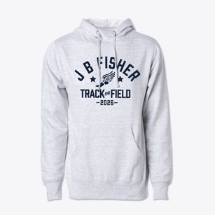 J B Fisher Model School Track and Field Cotton Hoodie Sweatshirt